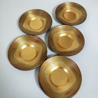 中古 茶托 5枚 まとめて 来客 接待 お茶 キッチン用品(食器)