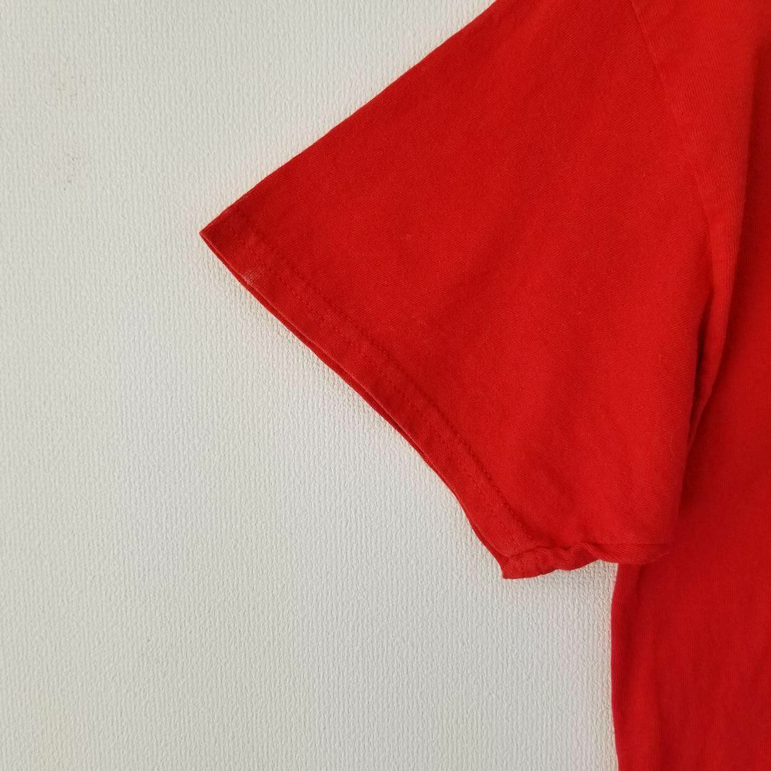 GILDAN XL Tシャツ 英字 プリント レッド 赤 オーバーサイズ 夏 メンズのトップス(Tシャツ/カットソー(半袖/袖なし))の商品写真