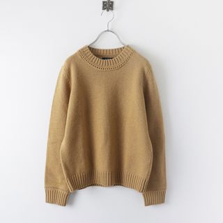 アーペーセー(A.P.C)の美品 アーペーセー A.P.C. ウールクルーネックニット M/キャメル セーター プルオーバー トップス【2400013815550】(ニット/セーター)