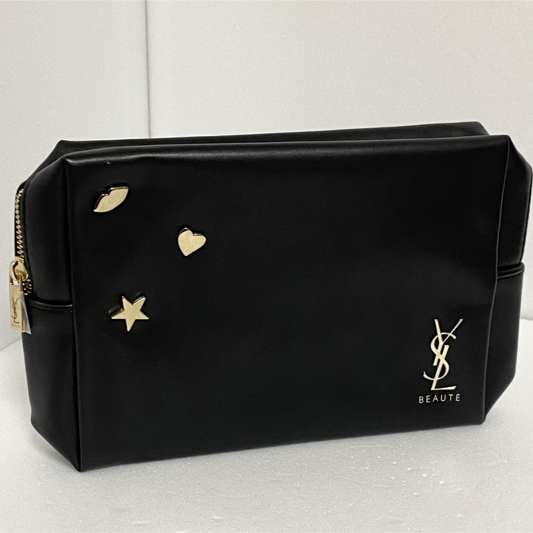 Yves Saint Laurent(イヴサンローラン)のYSL サンローラン メイク コスメ ポーチ 化粧ポーチ 星 ハート スタッズ コスメ/美容のメイク道具/ケアグッズ(メイクボックス)の商品写真