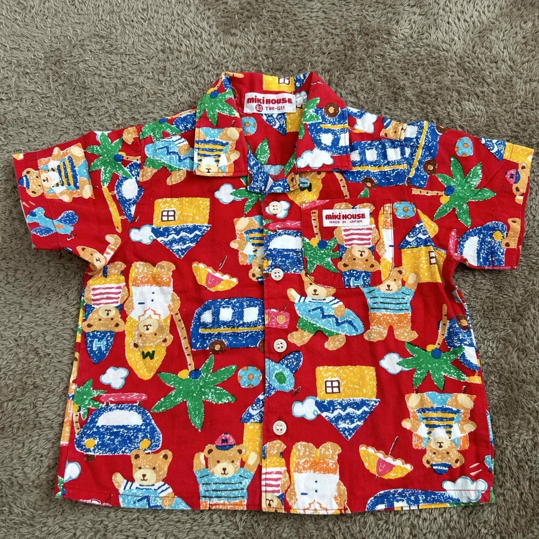 mikihouse(ミキハウス)のMIKIHOUSE シャツ キッズ/ベビー/マタニティのキッズ服男の子用(90cm~)(Tシャツ/カットソー)の商品写真