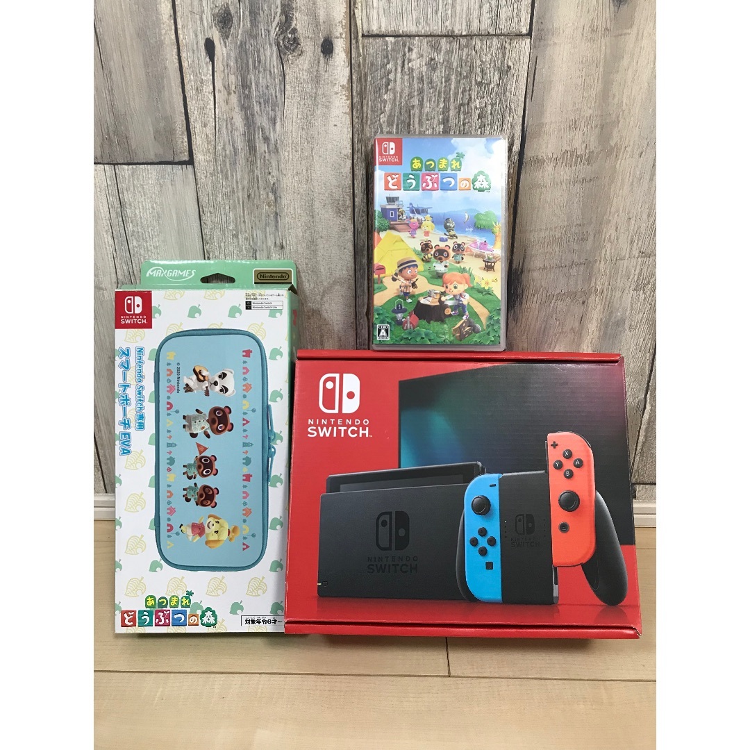 本体どうぶつの森バージョン】Nintendo Switch バッテリー強化版 本体どうぶつの森バージョン】Nintendo Switch バッテリー強化版