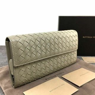 ボッテガヴェネタ(Bottega Veneta)の極美品 BOTTEGAVENETA 長財布 ベージュ 322(財布)