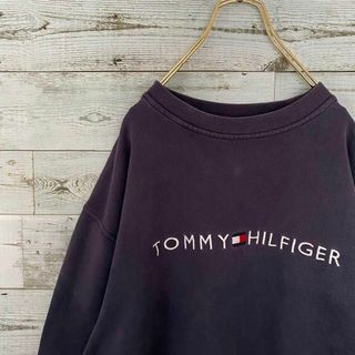 トミーヒルフィガー(TOMMY HILFIGER)のTOMMY HILFIGER メンズ　トレーナー　ビックロゴ　M b4s(スウェット)