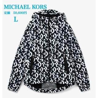 マイケルコース(Michael Kors)の新品M【MICHAEL KORS】マイケルコース　総柄プリントパーカージャケット(マウンテンパーカー)