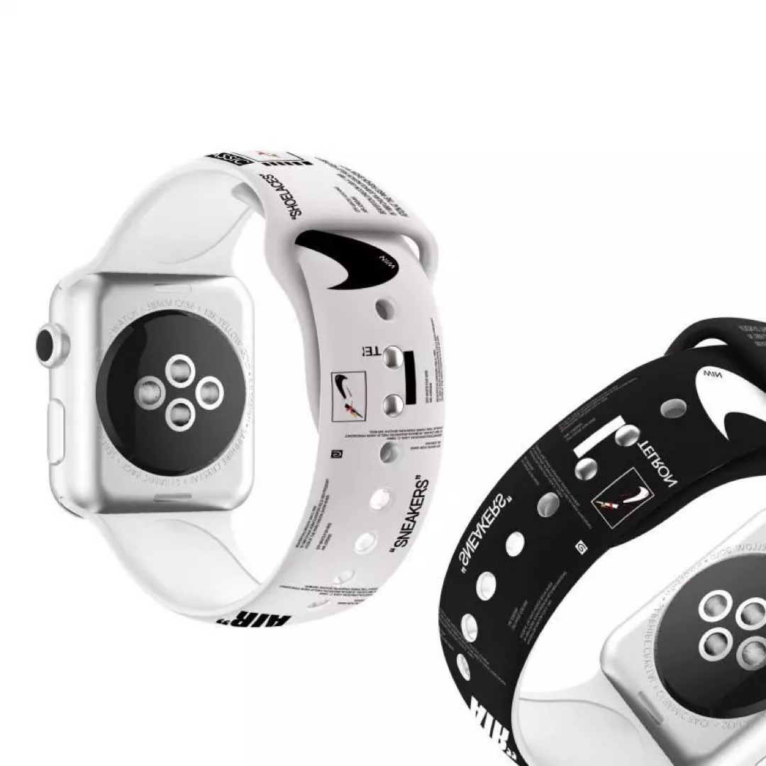 [  apple watch用　]セットバンド 交換ベルト 42/44/45mm メンズの時計(ラバーベルト)の商品写真