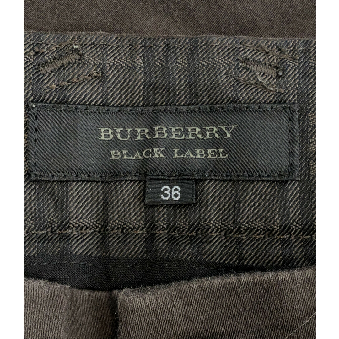 BURBERRY BLACK LABEL(バーバリーブラックレーベル)のバーバリーブラックレーベル ツータックテーパードパンツ レディース 36 レディースのパンツ(カジュアルパンツ)の商品写真