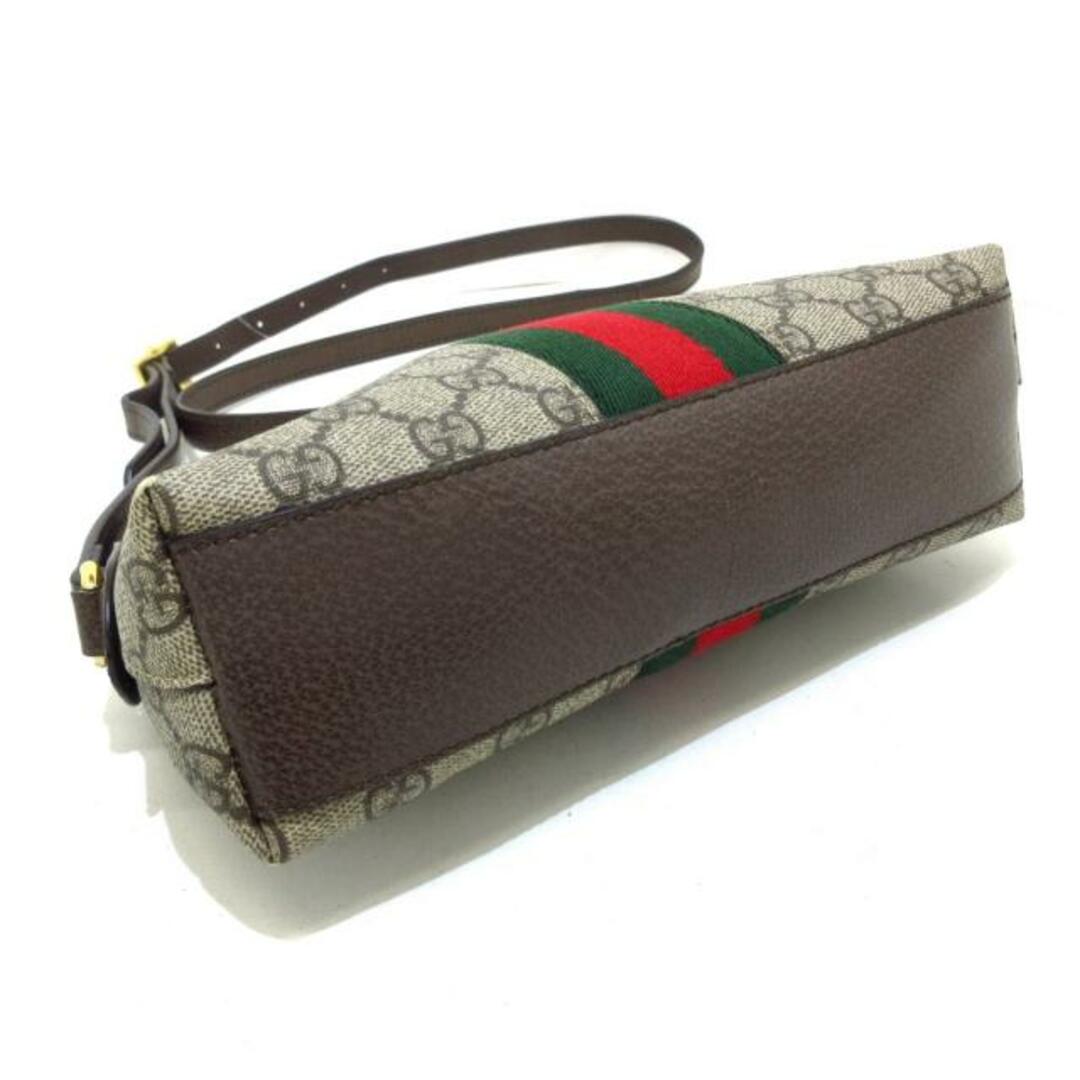 Gucci(グッチ)のGUCCI(グッチ) ショルダーバッグ オフィディア 499621 ベージュ×ダークブラウン×マルチ PVC(塩化ビニール)×レザー レディースのバッグ(ショルダーバッグ)の商品写真