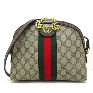 Gucci - GUCCI(グッチ) ショルダーバッグ オフィディア 499621 ベージュ×ダークブラウン×マルチ PVC(塩化ビニール)×レザー