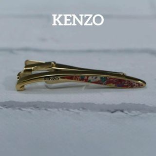 【匿名配送】 KENZO ケンゾー タイピン ゴールド 花 赤(ネクタイピン)