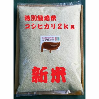 ★新米★[白米]特別栽培米コシヒカリ２ｋｇ有機肥料減農薬栽培