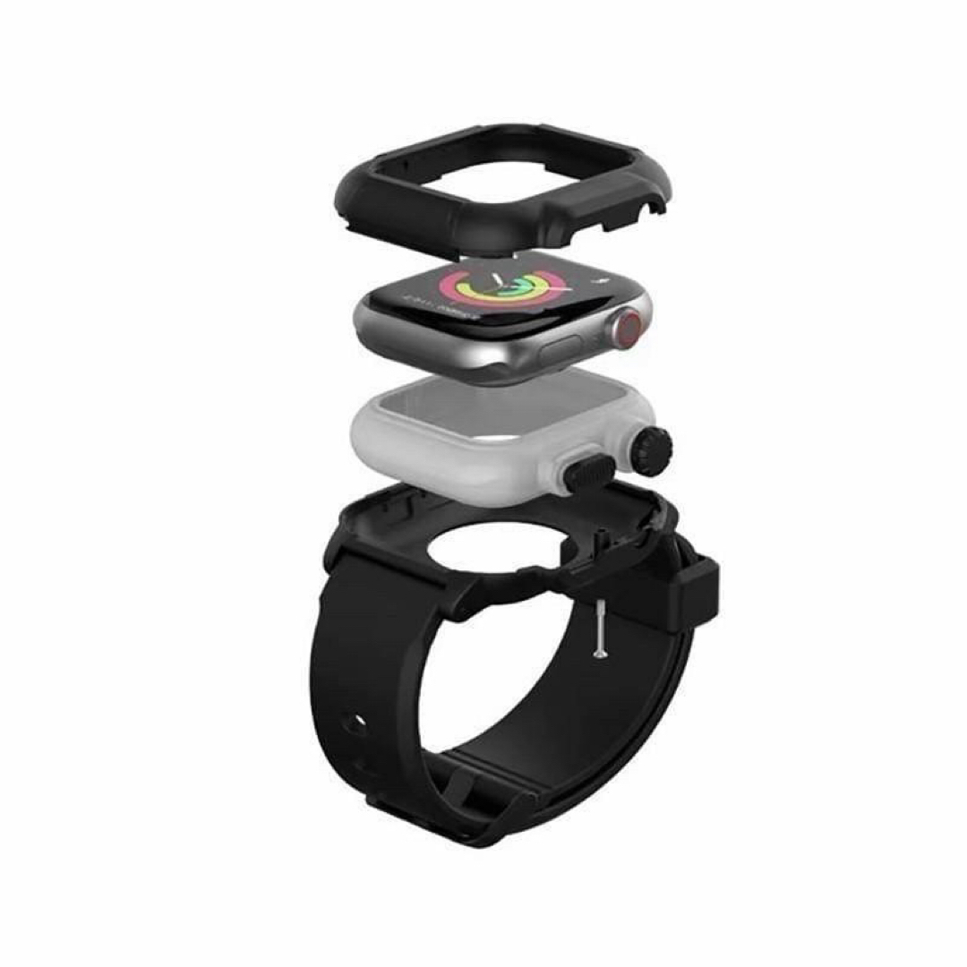 Applewatch カバーバンド イエロー 40mm 防水 保護ケース メンズの時計(ラバーベルト)の商品写真