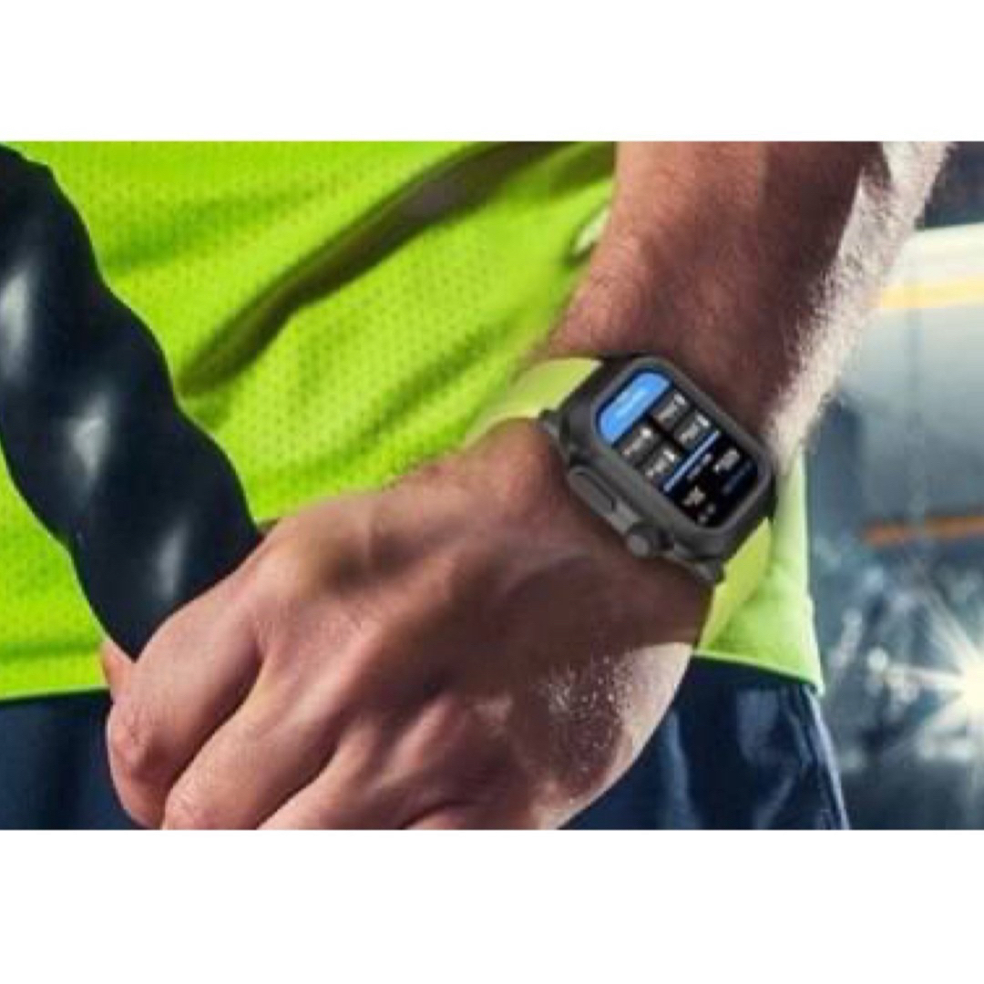 Applewatch カバーバンド イエロー 40mm 防水 保護ケース メンズの時計(ラバーベルト)の商品写真