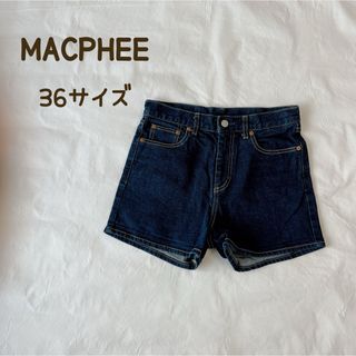 マカフィー(MACPHEE)の36サイズ　マカフィー　トゥモローランド　レディース　ショートパンツ　デニム(デニム/ジーンズ)