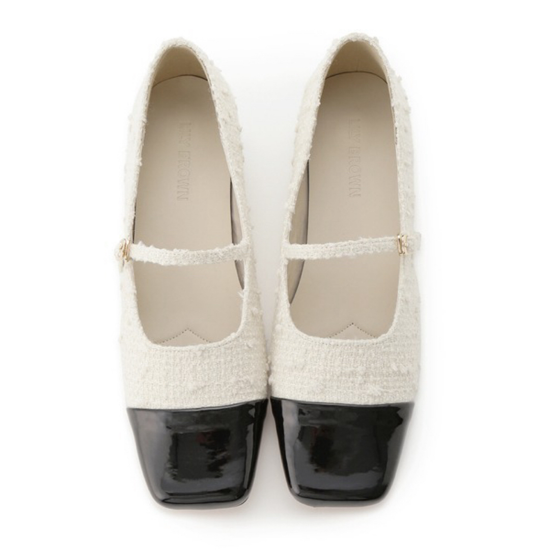 Lily Brown(リリーブラウン)の新品　LILY BROWN メリージェーンパンプス ホワイト　sサイズ レディースの靴/シューズ(その他)の商品写真