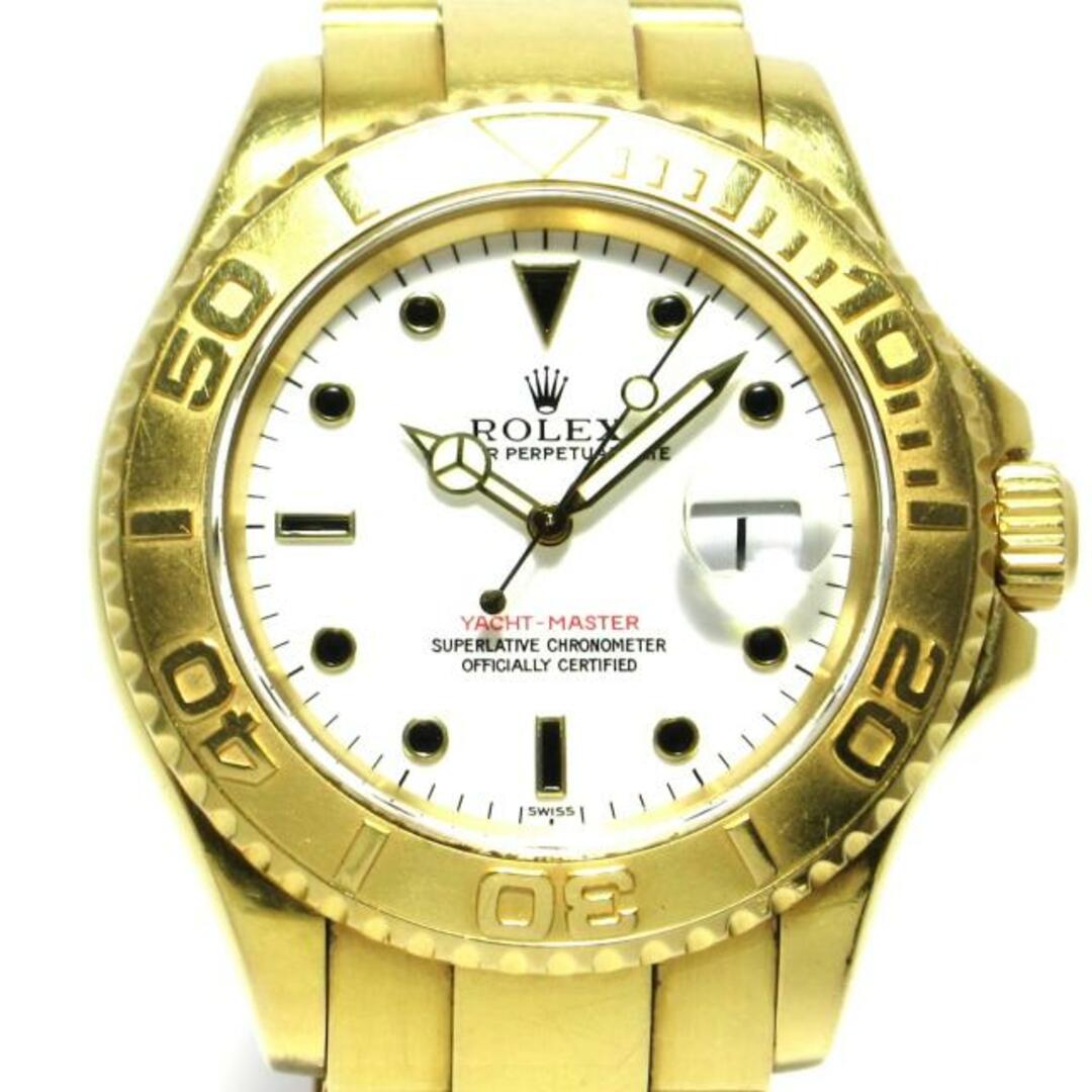 ROLEX(ロレックス)のROLEX(ロレックス) 腕時計 ヨットマスター 16628B メンズ 金無垢/K18YG/12コマ+余り1コマ/要OH 白 メンズの時計(その他)の商品写真