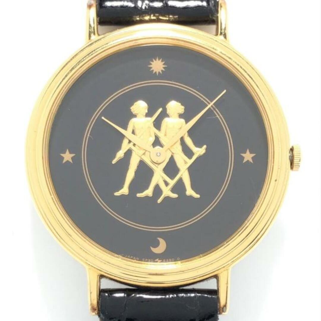 SEIKO(セイコー)のSEIKO(セイコー) 腕時計 - 5P30-621B レディース GEMINI/双子座 黒×ゴールド レディースのファッション小物(腕時計)の商品写真
