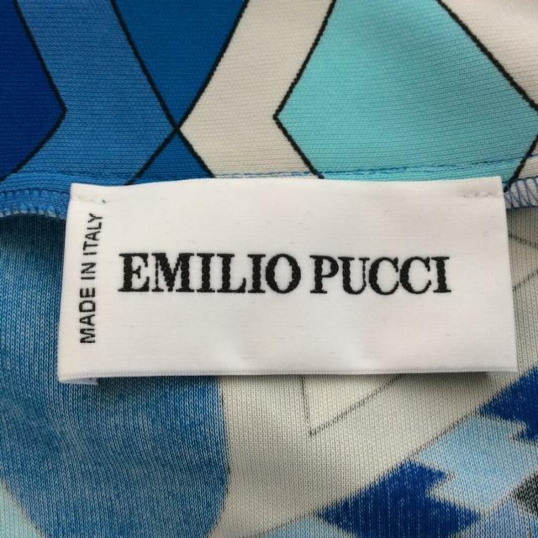 EMILIO PUCCI(エミリオプッチ)のEMILIO PUCCI(エミリオプッチ) ワンピース レディース - ブルー×ライトグリーン×マルチ 長袖/ひざ丈 レディースのワンピース(その他)の商品写真