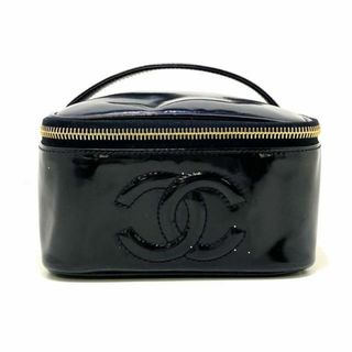 CHANEL - CHANEL(シャネル) バニティバッグ レディース - 黒 ゴールド金具 エナメル（レザー）