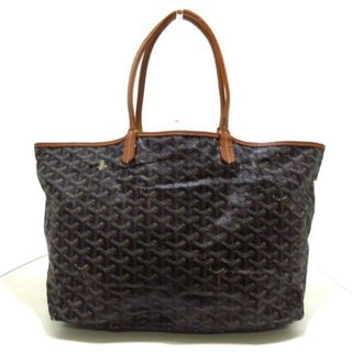 ゴヤール(GOYARD)のGOYARD(ゴヤール) トートバッグ サンルイPM 黒×ブラウン×白 コーティングキャンバス×レザー(トートバッグ)