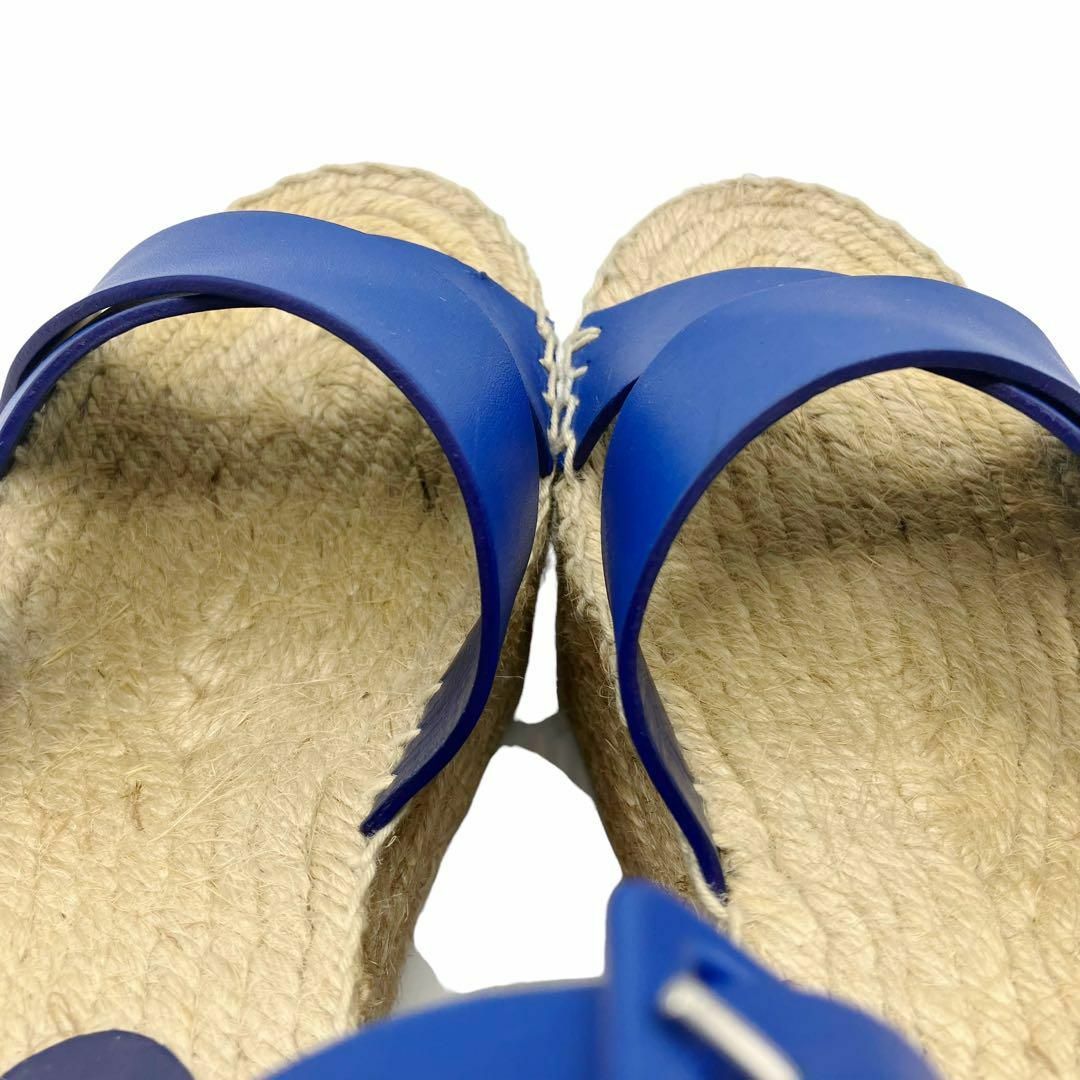 celine(セリーヌ)の⭐️良品⭐️ セリーヌ エスパドリーユ ウェッジソール サンダル ブルー レディースの靴/シューズ(サンダル)の商品写真