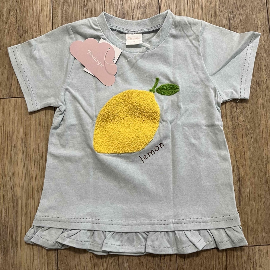 しまむら(シマムラ)のTシャツ 2枚セット しまむら【95】新品 キッズ/ベビー/マタニティのキッズ服女の子用(90cm~)(Tシャツ/カットソー)の商品写真