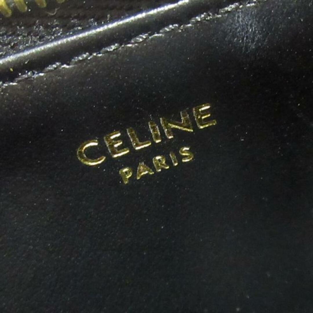 celine(セリーヌ)のCELINE(セリーヌ) カードケース美品  ジップ付きカードホルダー キュイル トリオンフ 10K583EMH.38NO 黒 シャイニーカーフスキン レディースのファッション小物(名刺入れ/定期入れ)の商品写真