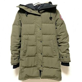 カナダグース(CANADA GOOSE)のCANADA GOOSE(カナダグース) ダウンコート サイズS レディース - 2302JL カーキ 長袖/ファー/ファー取り外し可/秋/冬(ダウンコート)