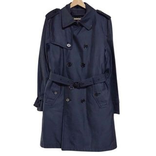 バーバリーブラックレーベル(BURBERRY BLACK LABEL)のBurberry Black Label(バーバリーブラックレーベル) トレンチコート サイズL メンズ - ダークネイビー 長袖/秋/冬(トレンチコート)