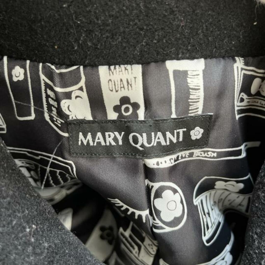 MARY QUANT(マリークワント)のMARY QUANT(マリークワント) コート サイズM レディース - 黒×アイボリー 長袖/冬 レディースのジャケット/アウター(その他)の商品写真