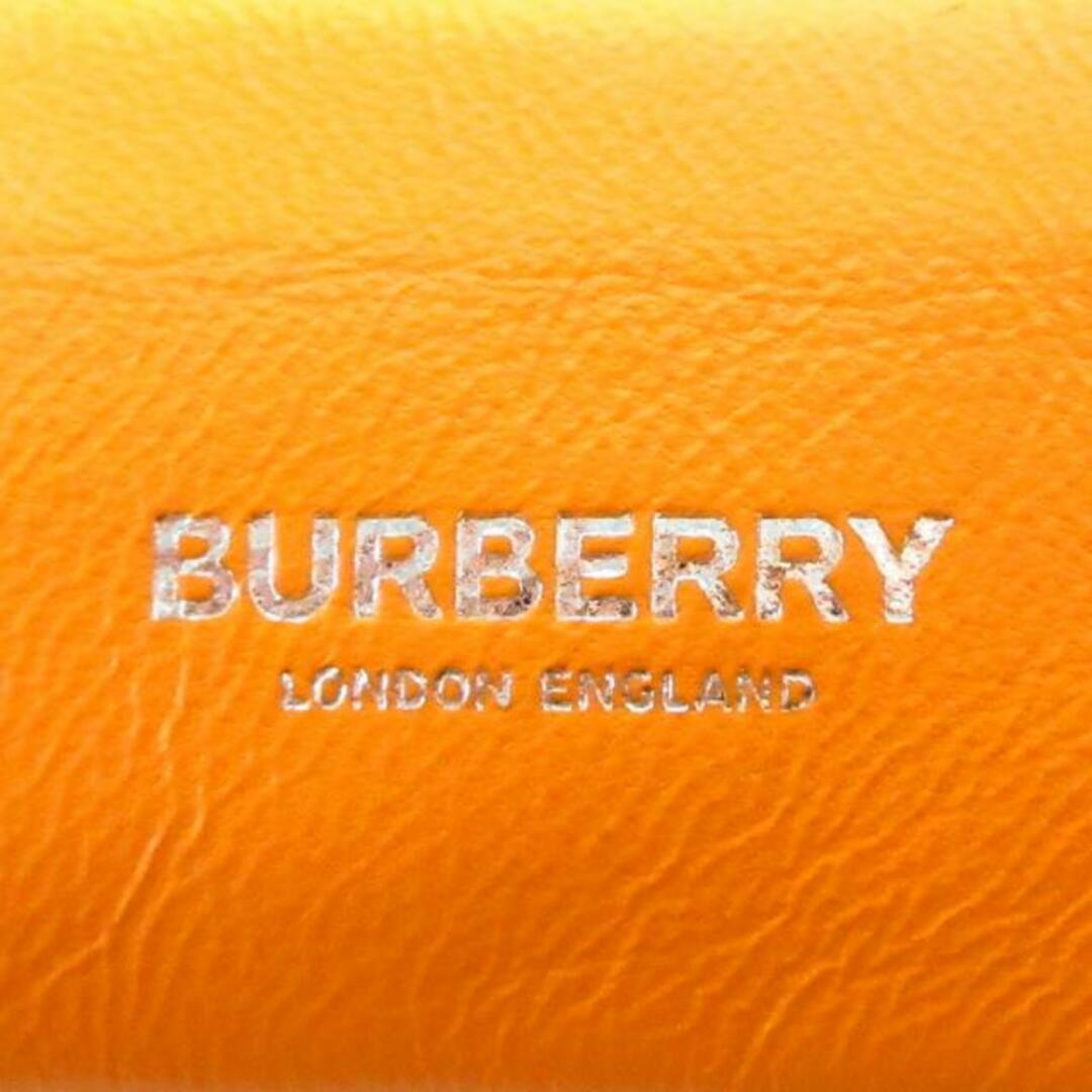 BURBERRY LONDON ENGLAND(バーバリーロンドンイングランド) ショルダーバッグ美品  オレンジ レザー レディースのバッグ(ショルダーバッグ)の商品写真