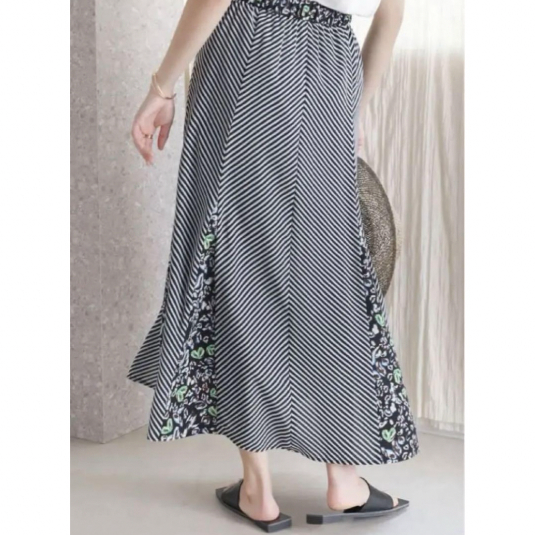 Bou Jeloud(ブージュルード)の新品　ブージュルード　きれいめ　ストライプマーメイドスカート レディースのスカート(ロングスカート)の商品写真