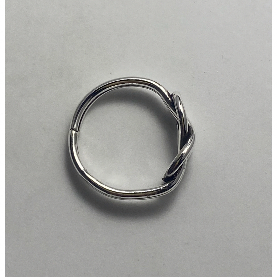 ノット結び　シンプル婚約指輪SILVER スターリングシルバー925リングu16 メンズのアクセサリー(リング(指輪))の商品写真