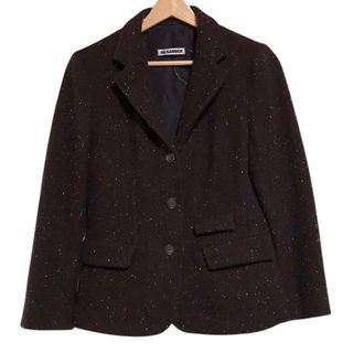 JILSANDER(ジルサンダー) ジャケット サイズ36 S レディース - ダークブラウン×黒×アイボリー 長袖/春/秋