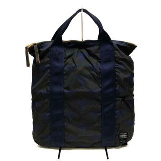 ポーター(PORTER)のPORTER/吉田(ポーター) リュックサック - ネイビー×黒 2way/折りたたみ/MARNIコラボ ナイロン(リュック/バックパック)