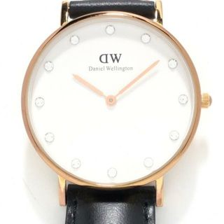 ダニエルウェリントン(Daniel Wellington)のDaniel Wellington(ダニエルウェリントン) 腕時計 - 034R6 レディース ラインストーン 白(腕時計)