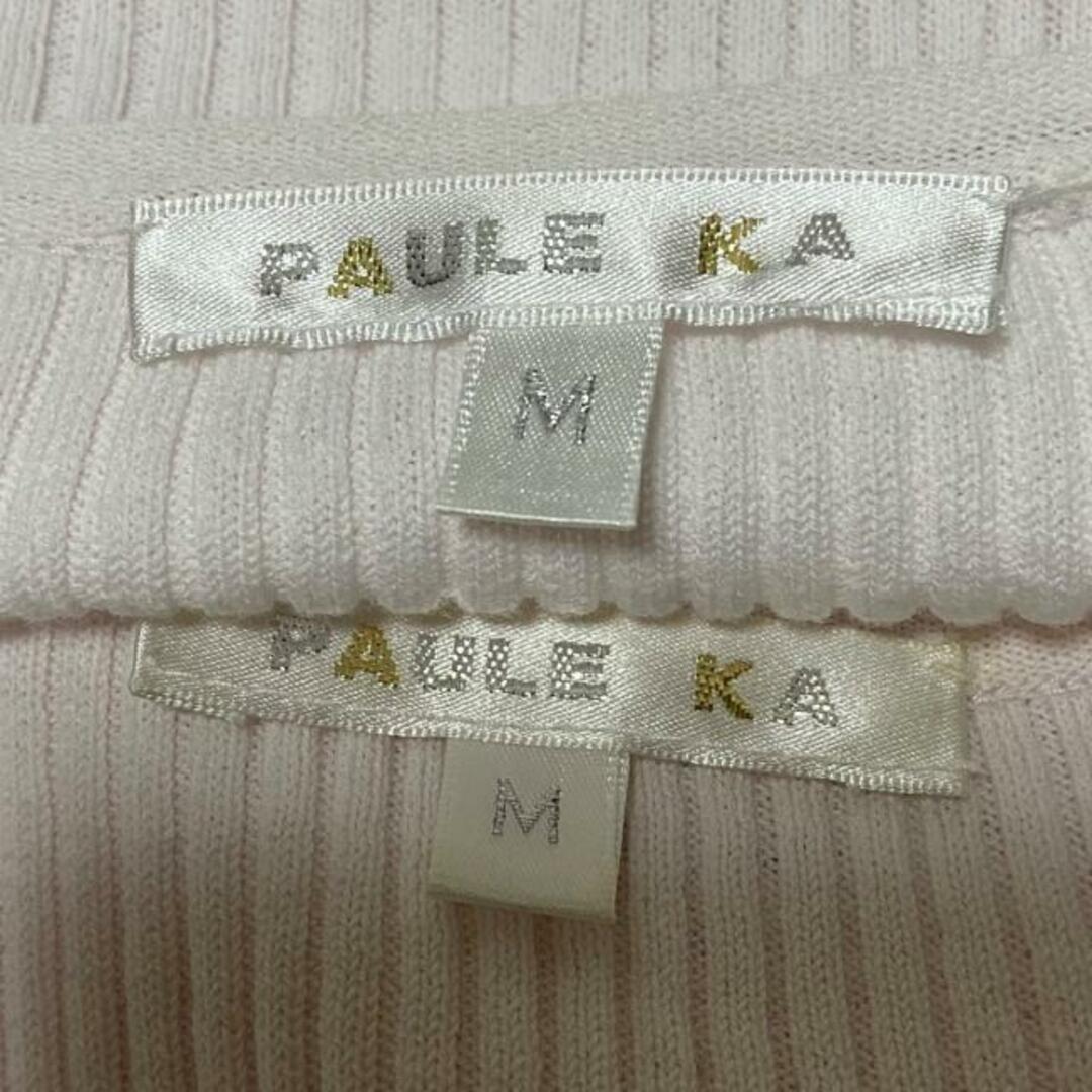 PAULE KA(ポールカ)のPAULEKA(ポールカ) アンサンブル レディース - ライトピンク ニット/ステッチ レディースのトップス(アンサンブル)の商品写真