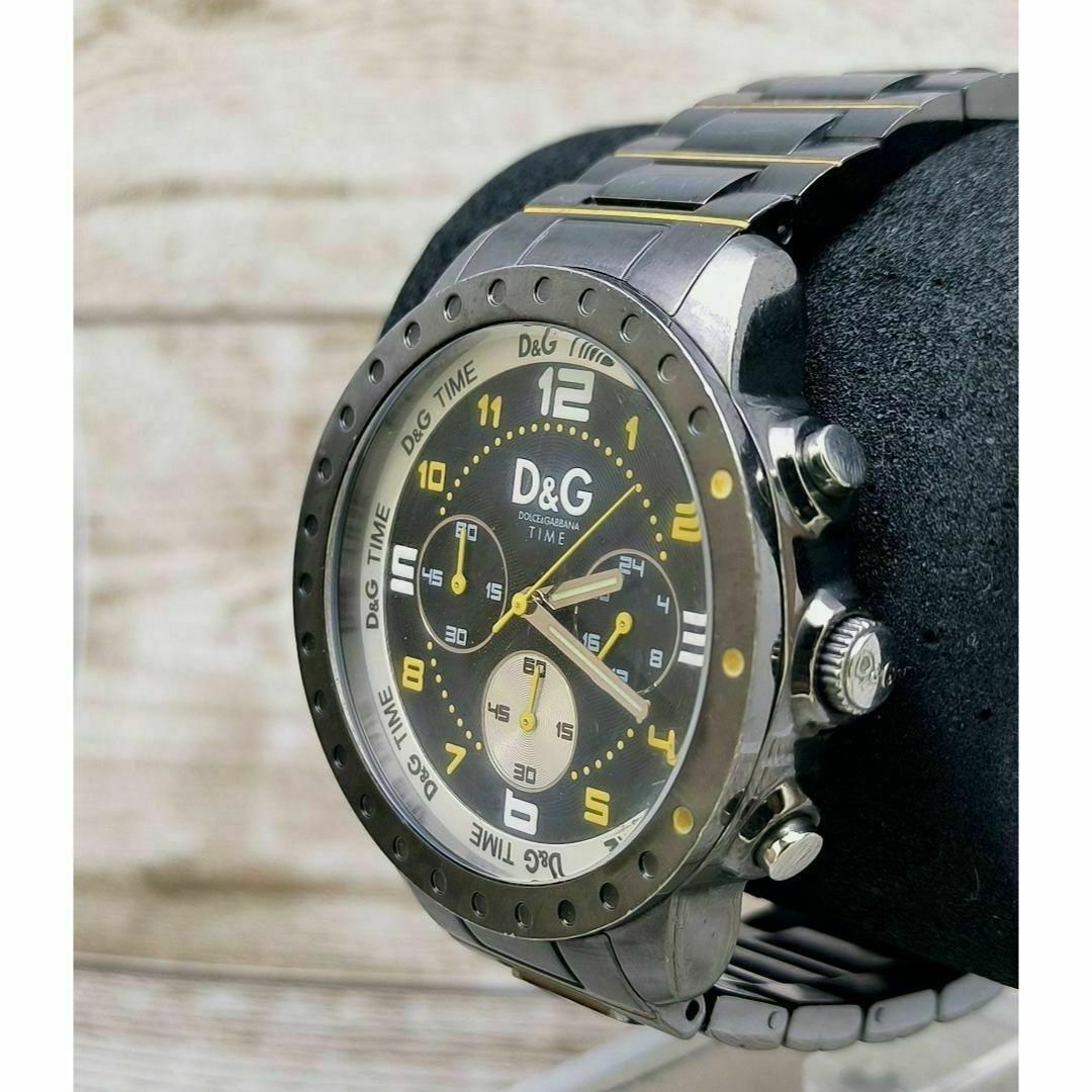 DOLCE&GABBANA(ドルチェアンドガッバーナ)の動作品　ドルチェ＆ガッバーナ　グレー　クロノグラフ　ドルガバ　腕時計　定価8万円 メンズの時計(腕時計(アナログ))の商品写真