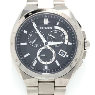 シチズン(CITIZEN)のCITIZEN(シチズン) 腕時計 アテッサ E610-T018505 メンズ 電波/クロノグラフ 黒(その他)