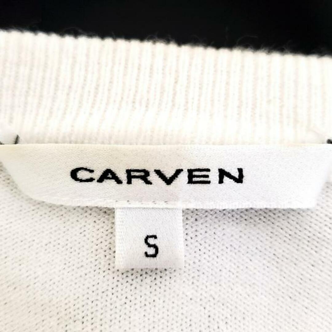 CARVEN(カルヴェン)のCARVEN(カルヴェン) ワンピース サイズS レディース - 黒×白×イエロー クルーネック/半袖/ひざ丈 レディースのワンピース(その他)の商品写真