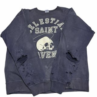 ・美品 セントマイケル 21AW スカル スウェット ネイビー size:XL(スウェット)