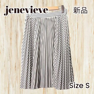 ジュネヴィエーブ(JENEVIEVE)のjenevieve　新品　ジュネヴィエーブ　プリーツスカート　Size S(ひざ丈スカート)