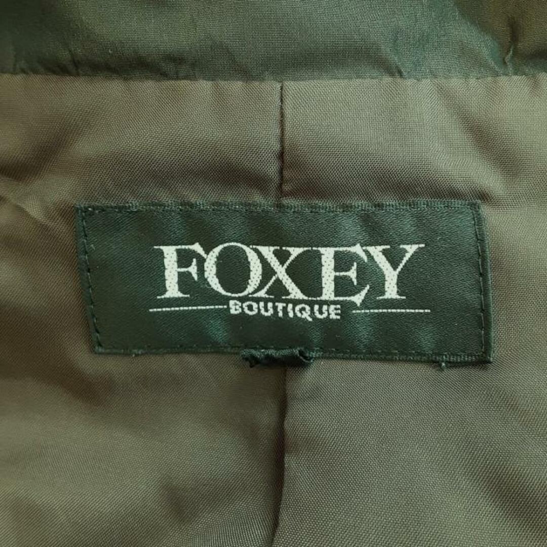 FOXEY(フォクシー)のFOXEY(フォクシー) コート サイズ  レディース - ダークブラウン 長袖/BOUTIQUE/秋/冬 レディースのジャケット/アウター(その他)の商品写真