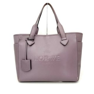 ロエベ(LOEWE)のLOEWE(ロエベ) トートバッグ ヘリテージ ライトパープル レザー(トートバッグ)