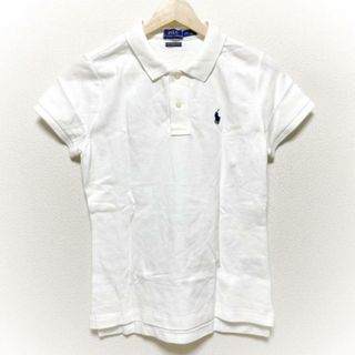 ポロラルフローレン(POLO RALPH LAUREN)のPOLObyRalphLauren(ポロラルフローレン) 半袖ポロシャツ サイズS レディース - 白(ポロシャツ)