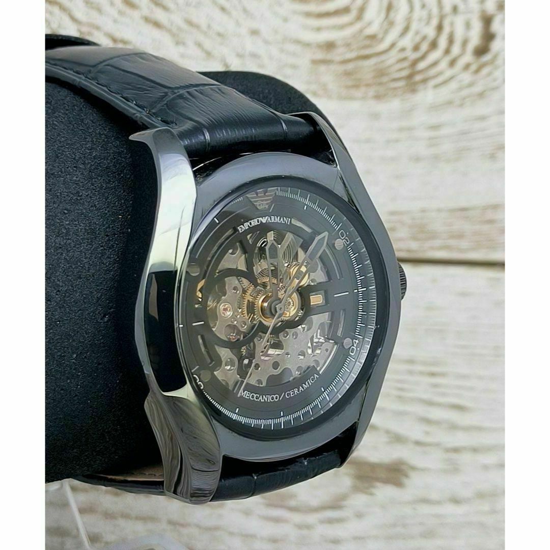 Emporio Armani(エンポリオアルマーニ)の動作品　レア　エンポリオアルマーニ　セラミック　腕時計 ブラック　定価6万円 メンズの時計(腕時計(アナログ))の商品写真