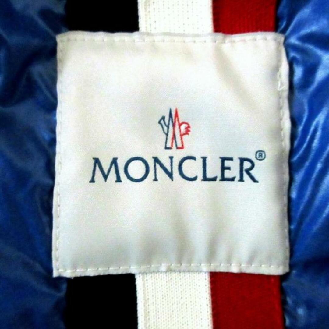 MONCLER(モンクレール)のMONCLER(モンクレール) ブルゾン サイズ1 S レディース GUSTAVE ネイビー×白 長袖/ジップアップ/フード着脱可/春/秋 レディースのジャケット/アウター(ブルゾン)の商品写真