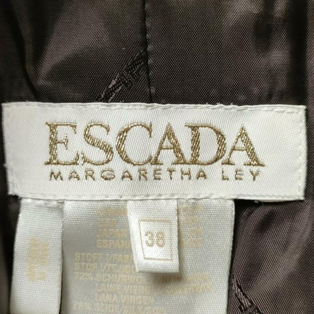 ESCADA(エスカーダ)のESCADA(エスカーダ) ジャケット サイズ38 L レディース - アイボリー×黒×ダークブラウン 長袖/肩パッド/春/秋 レディースのジャケット/アウター(その他)の商品写真