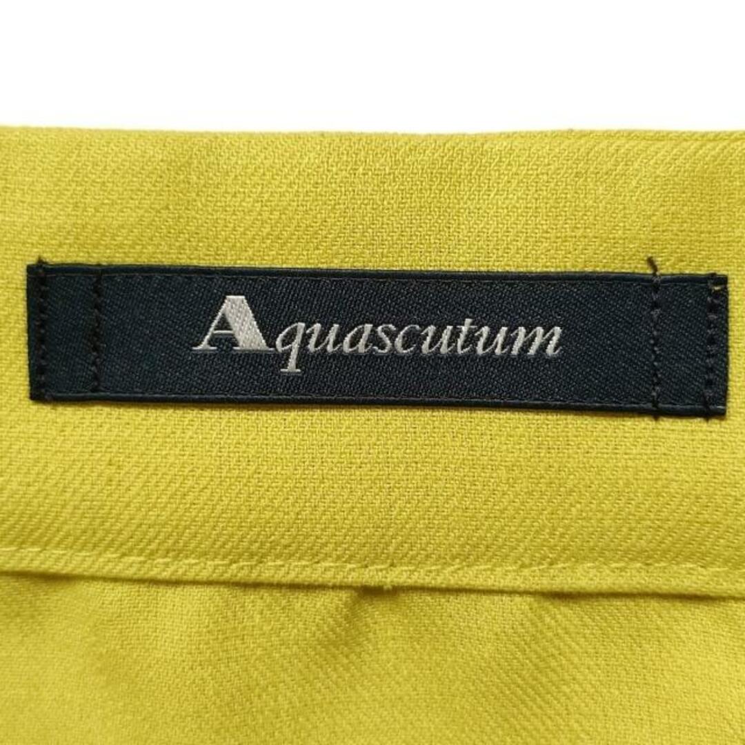 AQUA SCUTUM(アクアスキュータム)のAquascutum(アクアスキュータム) ワンピース サイズ8 M レディース - ライトグリーン 開襟/半袖/ロング/シャツワンピ レディースのワンピース(その他)の商品写真