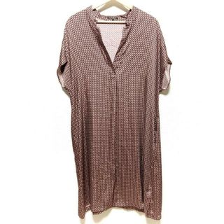 ニジュウサンク(23区)の23区(ニジュウサンク) ワンピース サイズ46 XL レディース - ボルドー×黒×ベージュ 半袖/ロング(その他)